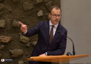 André Poortman (CDA) aan het woord in de Tweede Kamer